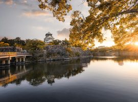 Osaka Castle - Gokuraku-Bashi Bridge