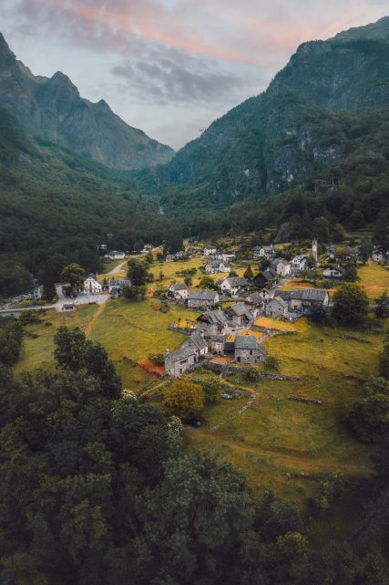 Aerial drone view of Sonlerto