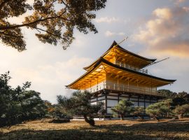 Experience the beauty and serenity of Kinkaku-ji - the Golden Pavilion in Kyoto, Japan