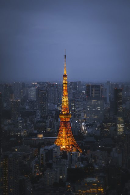 Tokyo Tower from Roppongi Sky Deck