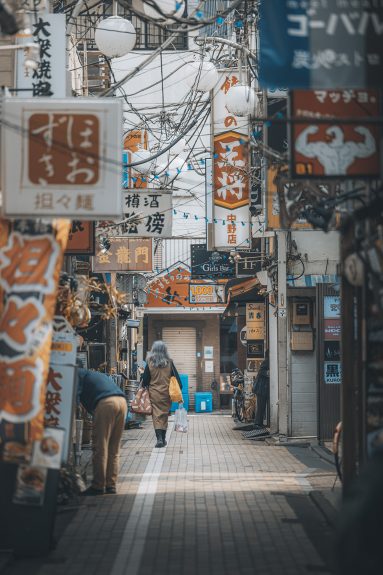 Nakano alleys in Tokyo
